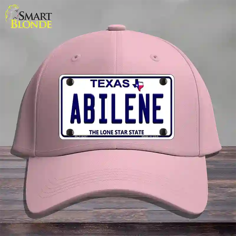 Abilene Texas Novelty License Plate Hat Cotton / Pink