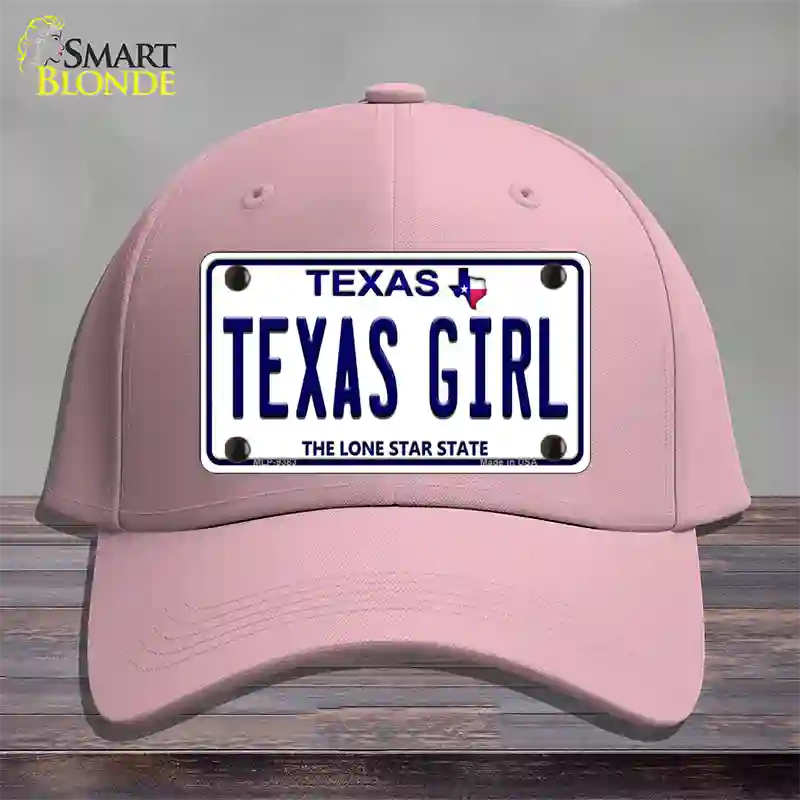 Texas Girl Texas Novelty License Plate Hat Cotton / Pink