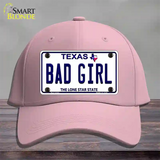 Bad Girl Texas Novelty License Plate Hat Cotton / Pink