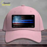 American Flag Police Novelty License Plate Hat Cotton / Pink