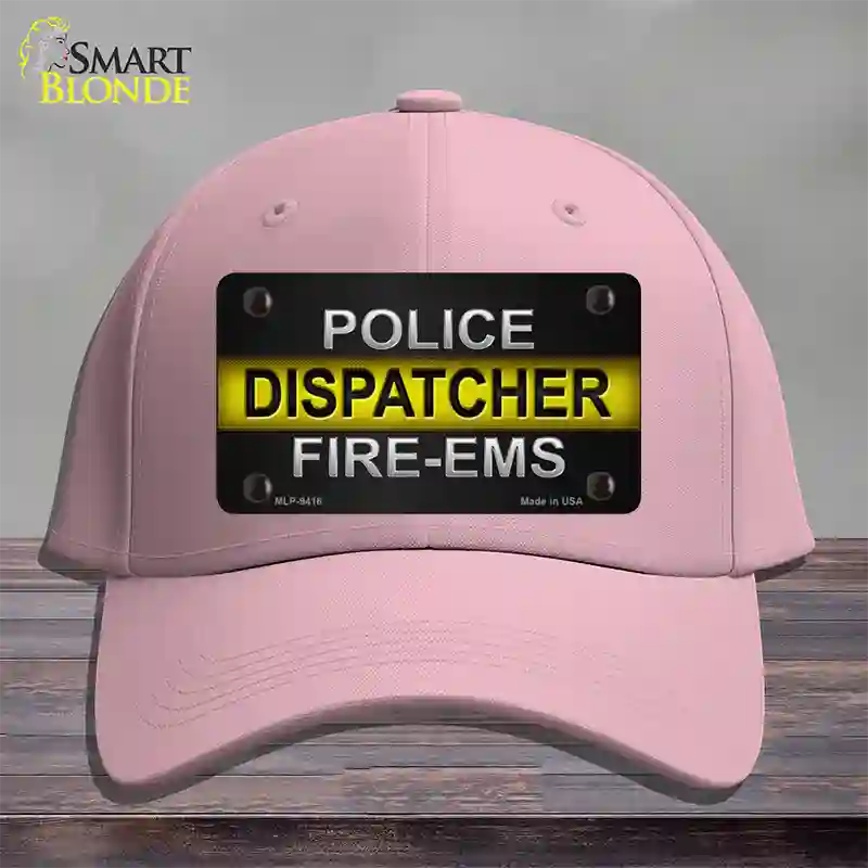 Police / Dispatcher / Fire- EMS Novelty License Plate Hat Cotton / Pink