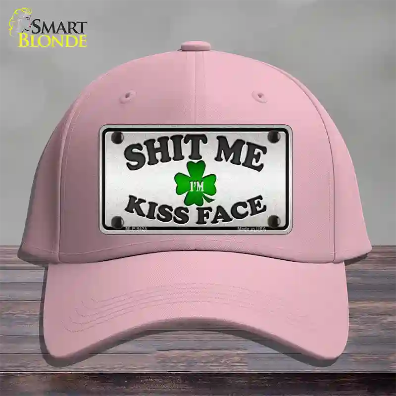 Shit Me Kissed Face Novelty License Plate Hat Cotton / Pink