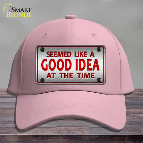 Seemed Like A Good Idea Novelty License Plate Hat Cotton / Pink