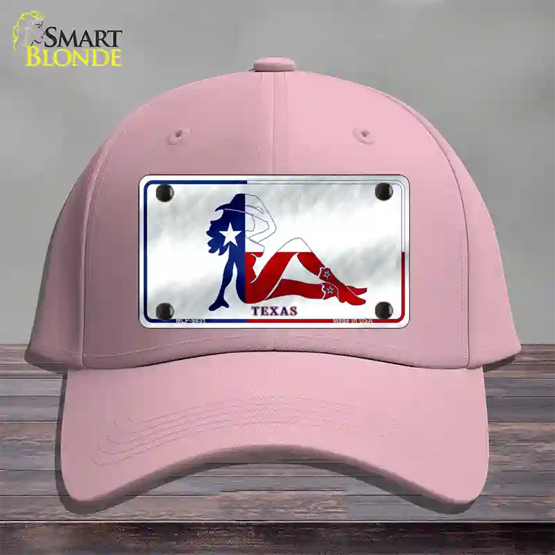 Texas Girl Novelty License Plate Hat Cotton / Pink