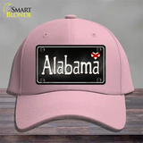 Alabama Flag Script Novelty License Plate Hat Cotton / Pink