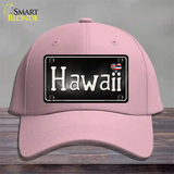 Hawaii Flag Script Novelty License Plate Hat Cotton / Pink