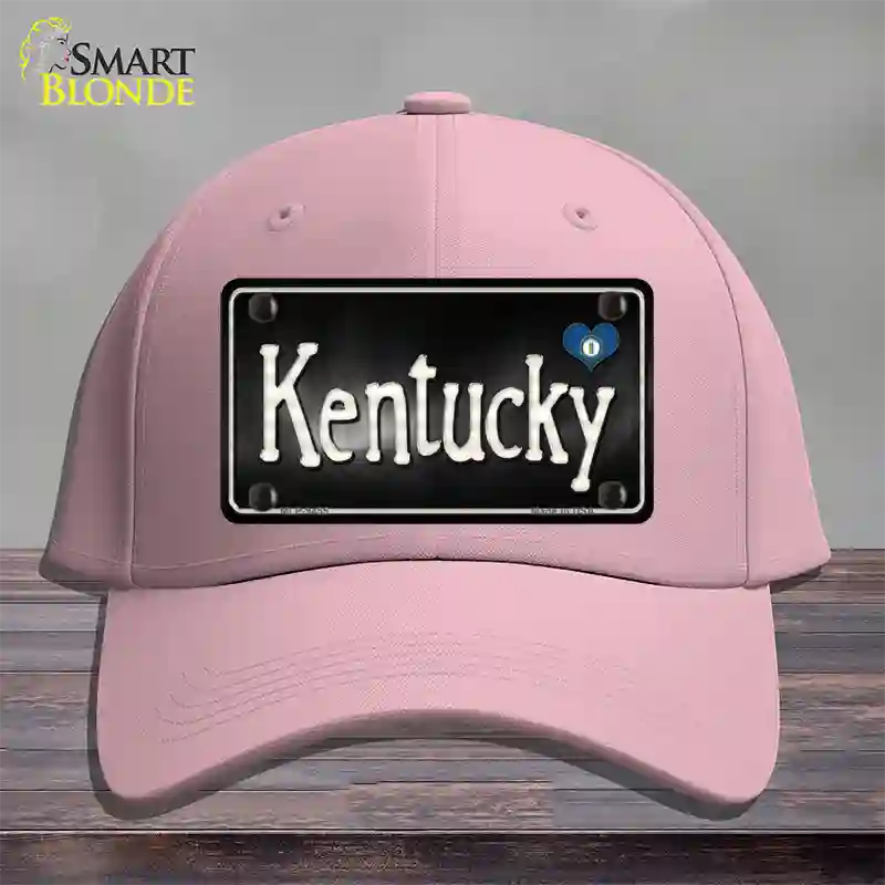 Kentucky Flag Script Novelty License Plate Hat Cotton / Pink