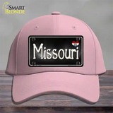 Missouri Flag Script Novelty License Plate Hat Cotton / Pink