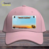 North Dakota Blank Novelty License Plate Hat Cotton / Pink