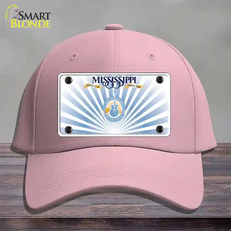 Mississippi Creative Culture Blank Novelty License Plate Hat Cotton / Pink