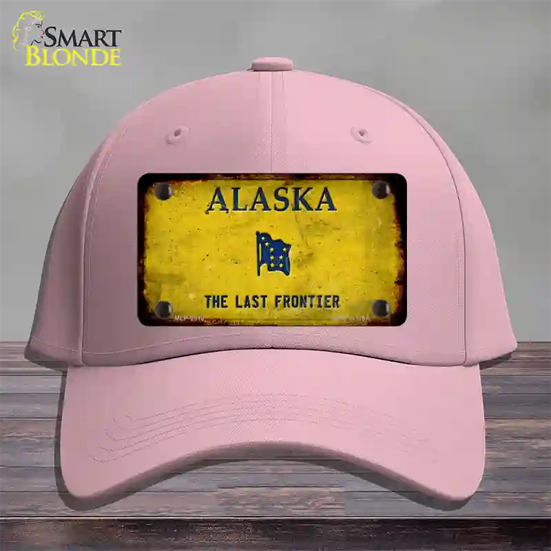 Alaska Frontier Rusty Blank Novelty License Plate Hat Pink Cotton