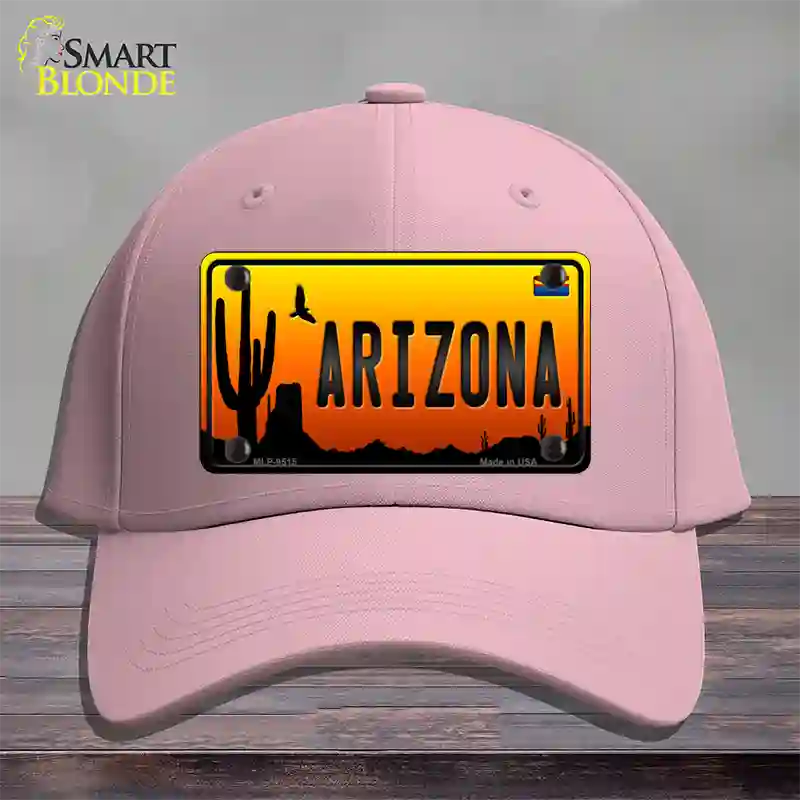 Arizona Scenic Novelty License Plate Hat Cotton / Pink