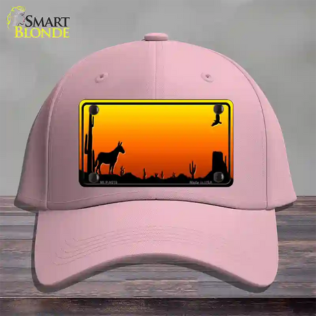 Donkey Blank Scenic Novelty License Plate Hat Cotton / Pink