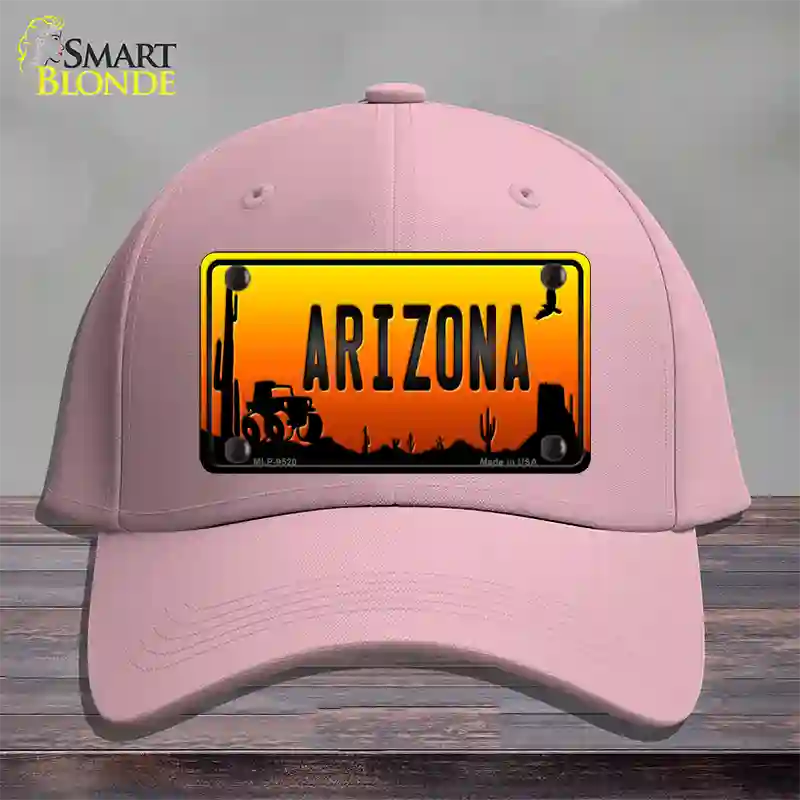 Jeep Arizona Scenic Novelty License Plate Hat Cotton / Pink