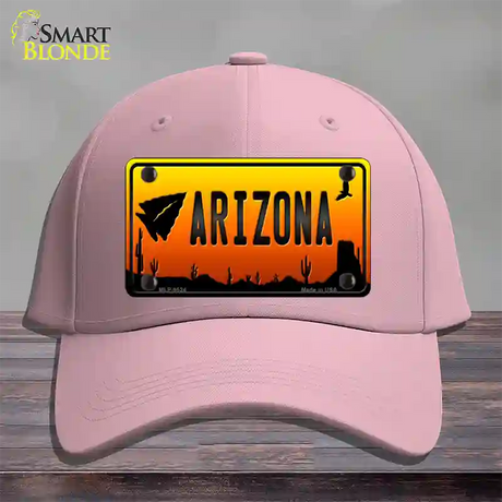 Arrowhead Arizona Scenic Novelty License Plate Hat Cotton / Pink