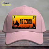 Rodeo Arizona Scenic Novelty License Plate Hat Cotton / Pink