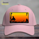 Rodeo Blank Scenic Novelty License Plate Hat Cotton / Pink