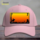 Cowboy Blank Scenic Novelty License Plate Hat Cotton / Pink