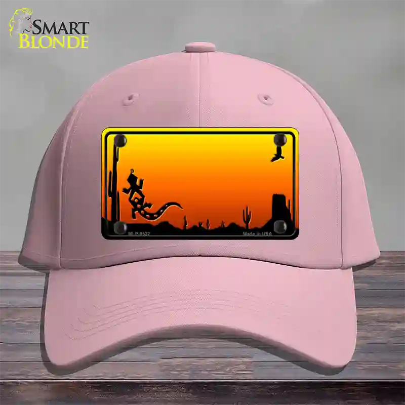 Lizard Blank Scenic Novelty License Plate Hat Cotton / Pink