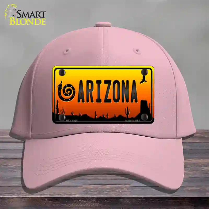 Snake Arizona Scenic Novelty License Plate Hat Cotton / Pink