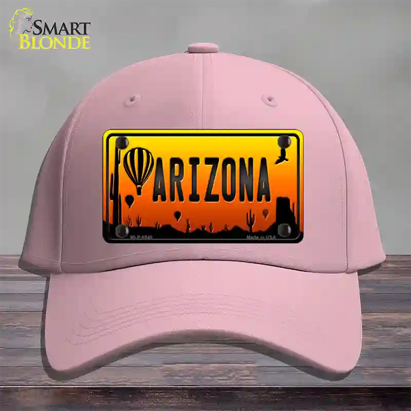 Balloon Arizona Scenic Novelty License Plate Hat Cotton / Pink