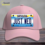 Just Wed Nevada Novelty License Plate Hat Cotton / Pink