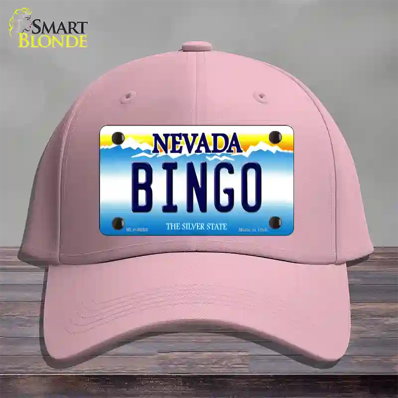 Bingo Nevada Novelty License Plate Hat Cotton / Pink