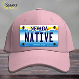 Native Nevada Novelty License Plate Hat Cotton / Pink