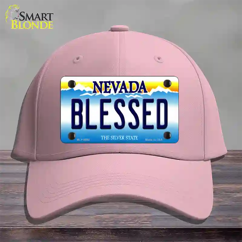 Blessed Nevada Novelty License Plate Hat Cotton / Pink