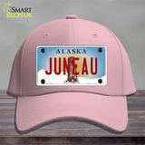 Juneau Alaska State Novelty License Plate Hat Cotton / Pink