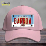 Barrow Alaska State Novelty License Plate Hat Cotton / Pink