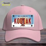 Kodiak Alaska State Novelty License Plate Hat Cotton / Pink