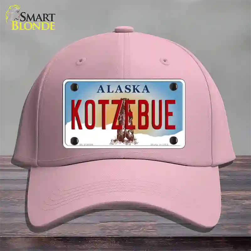 Kotzebue Alaska State Novelty License Plate Hat Cotton / Pink