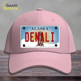 Denali Alaska State Novelty License Plate Hat Cotton / Pink