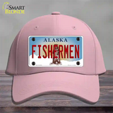 Fishermen Alaska State Novelty License Plate Hat Cotton / Pink