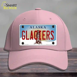 Glaciers Alaska State Novelty License Plate Hat Cotton / Pink