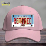 Retired Alaska State Novelty License Plate Hat Cotton / Pink