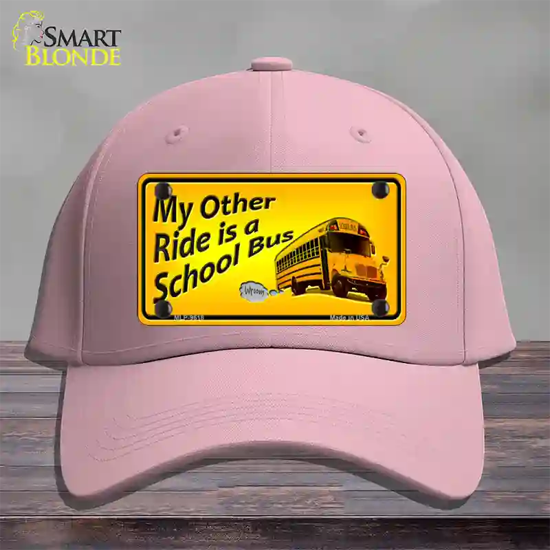 My Other Ride Novelty License Plate Hat Cotton / Pink