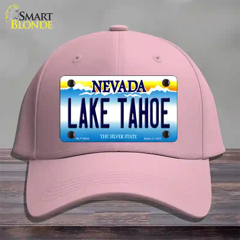 Lake Tahoe Nevada Novelty License Plate Hat Cotton / Pink