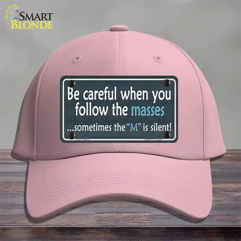 Be Careful Novelty License Plate Hat Cotton / Pink