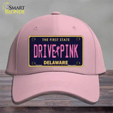 Drive Pink Delaware Novelty License Plate Hat Cotton / Pink