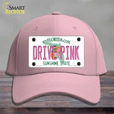 Drive Pink Florida Novelty License Plate Hat Cotton / Pink