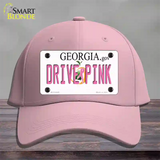 Drive Pink Georgia Novelty License Plate Hat Cotton / Pink