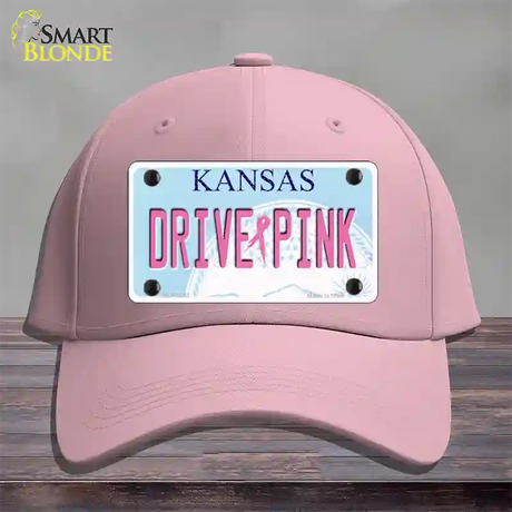 Drive Pink Kansas Novelty License Plate Hat Cotton / Pink