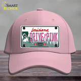 Drive Pink Louisiana Novelty License Plate Hat Cotton / Pink