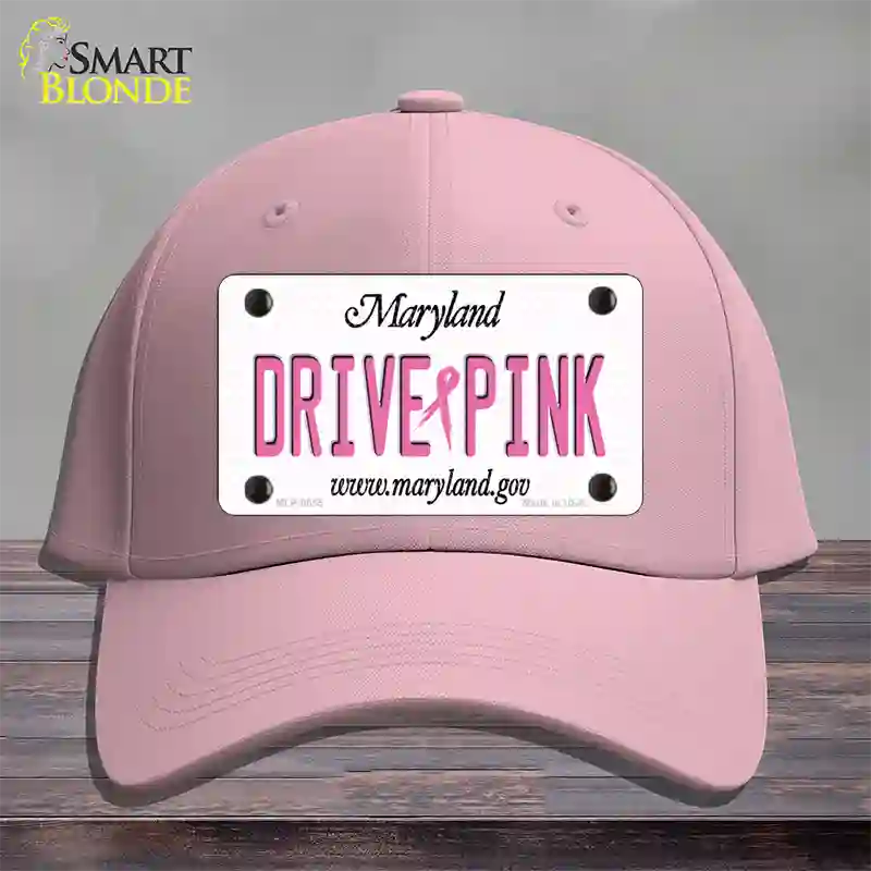 Drive Pink Maryland Novelty License Plate Hat Cotton / Pink