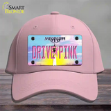 Drive Pink Mississippi Novelty License Plate Hat Cotton / Pink