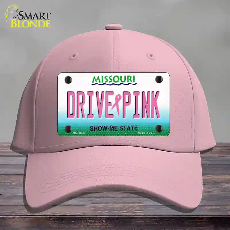 Drive Pink Missouri Novelty License Plate Hat Cotton / Pink