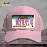 Drive Pink Montana Novelty License Plate Hat Cotton / Pink