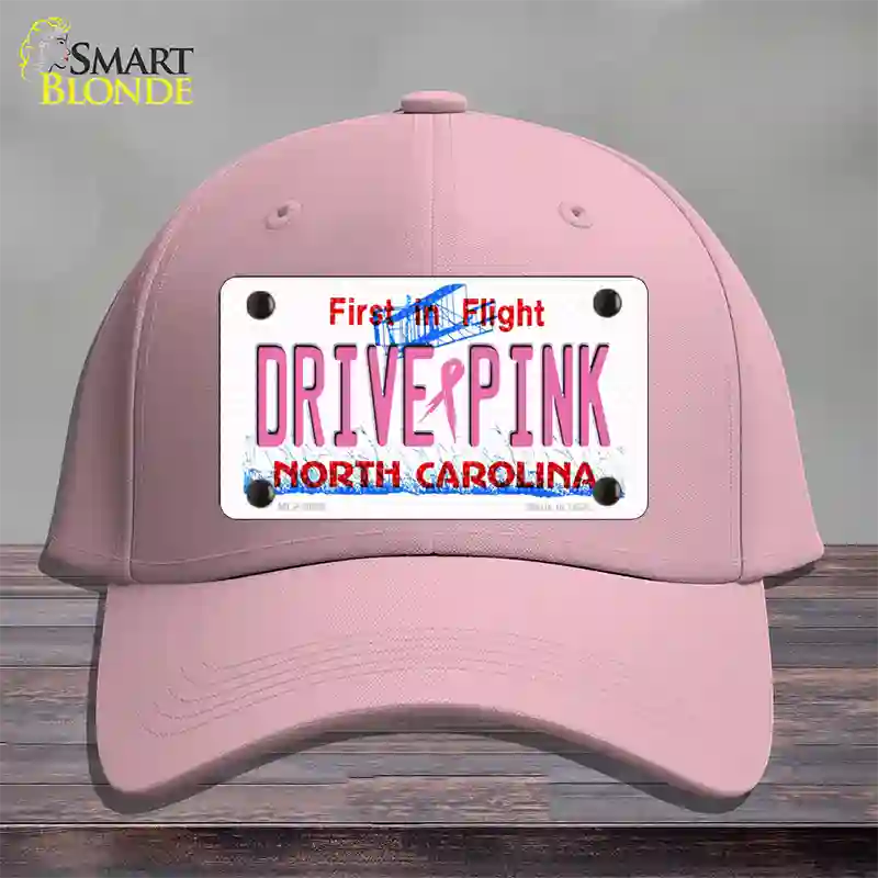 Drive Pink North Carolina Novelty License Plate Hat Cotton / Pink